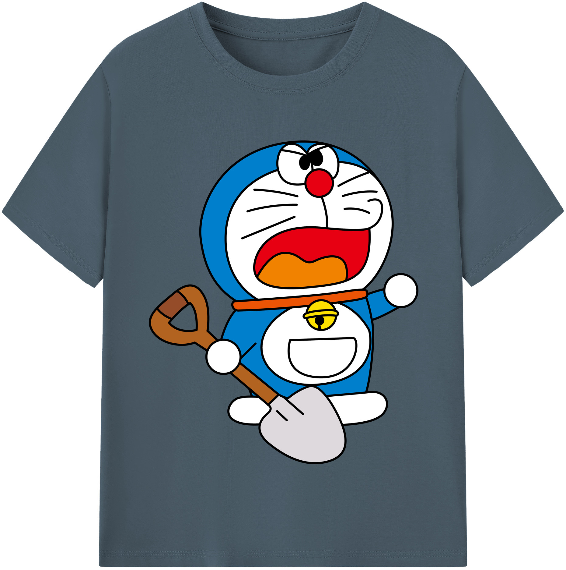 （画像用） ドラえもん Doraemon 綿100％半袖Tシャツ（フロントプリント）